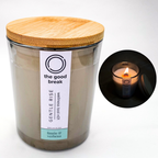 Limón y Verbena l Vela Aromática de Soya l Mecha de Madera