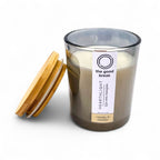 Vainilla y Sándalo l Vela Aromática de Soya l Mecha de Madera